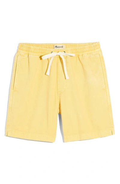 Madewell Cotton Everywhere Shorts In Chamomile