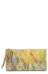 Hobo Gracie Leather Wallet In Abstract Exotic