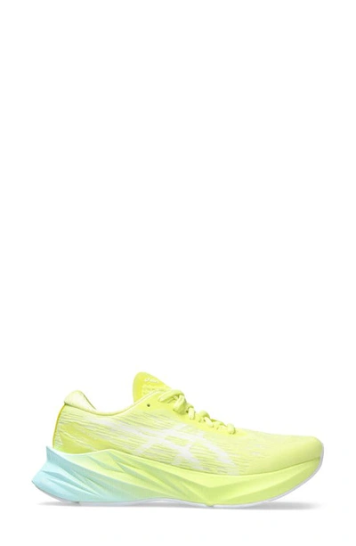 Asics Novablast 3 Running Shoe In Glow Yellow/ White