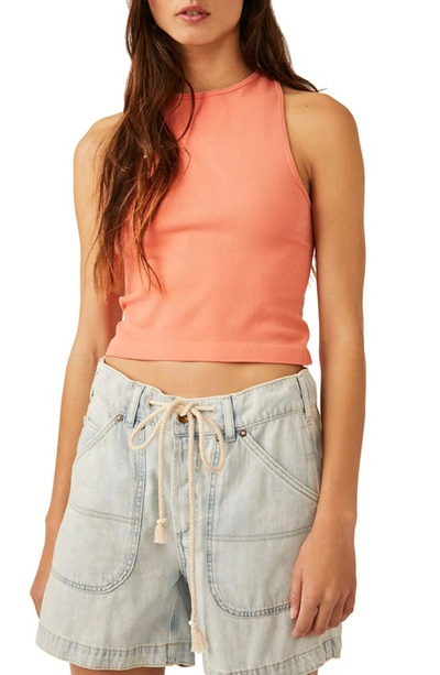 Free People Hayley Racerback Brami Crop Top In Mimosa Flower