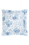 Matouk Pomegranate Linen Euro Sham In Porcelain Blue