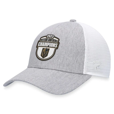 Fanatics Branded  Gray/white Vegas Golden Knights 2023 Western Conference Champions Locker Room Truc In Gray,white