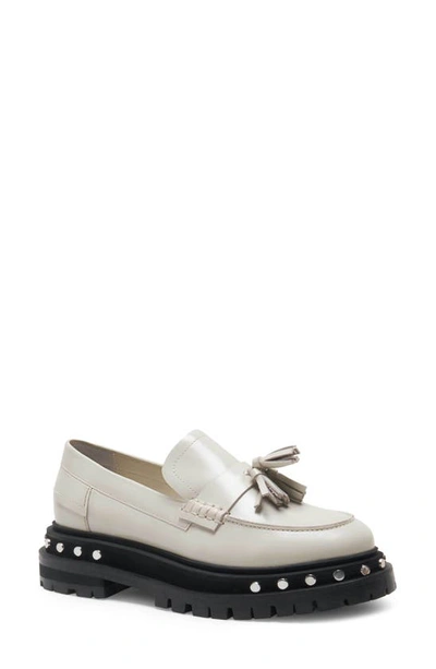 Free People Teagan Tassel Loafer In Antique Ivory