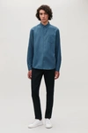 Cos Cotton Button-down Shirt In Blue