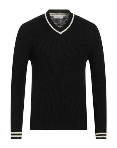 Hamaki-ho Man Sweater Midnight Blue Size L Acrylic, Cotton, Wool