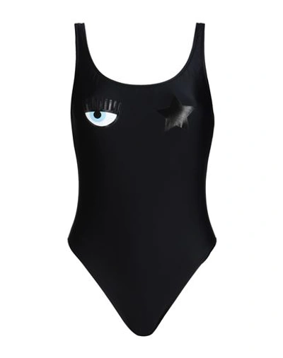 Chiara Ferragni Woman One-piece Swimsuit Black Size S Polyamide, Elastane