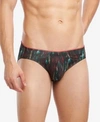 2(x)ist Men's Sliq Micro Brief In Leaf Print Multi