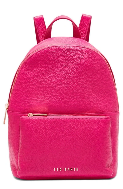 Ted Baker Pearen Leather Backpack - Pink In Fuchsia