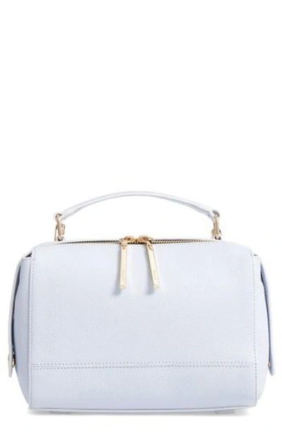 Milly Astor Leather Top Handle Satchel - Blue In Powder Blue