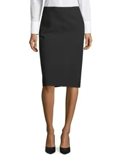 Vince Classic Pencil Skirt In Black