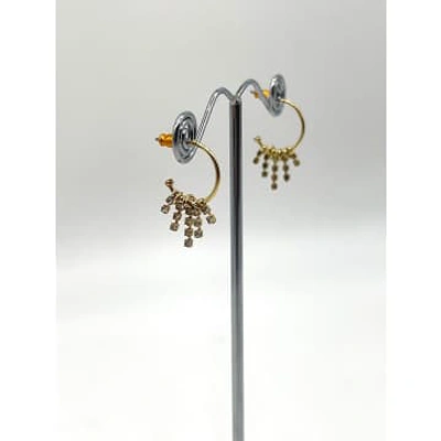 Pilgrim Gold Half Hoop Earrings