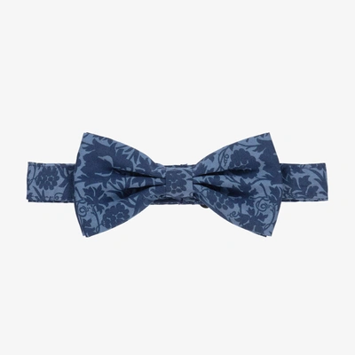 Milledeux Kids' Boys Blue Liberty Print Bow Tie (13cm)