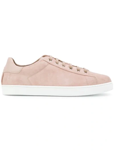 Gianvito Rossi Lace-up Sneakers In Neutrals