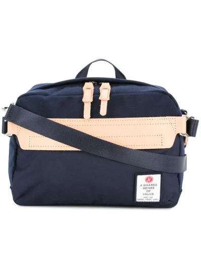 As2ov Hi Density Mini Shoulder Bag In Blue