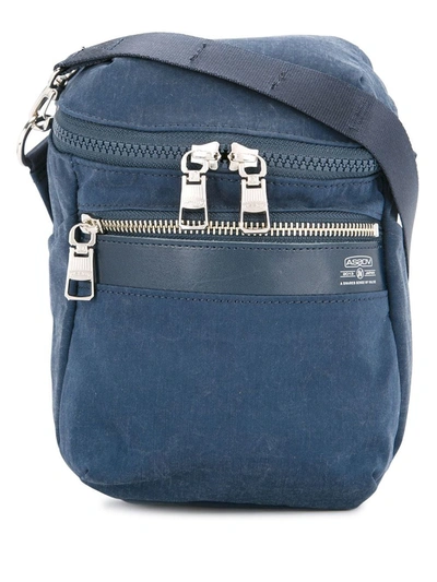 As2ov Shrink Shoulder Bag In Blue
