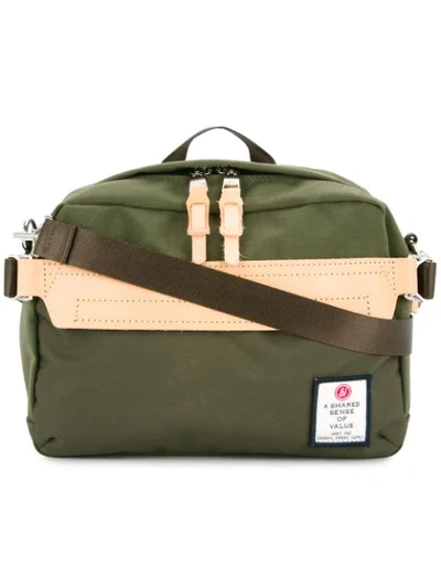 As2ov Hi Density Mini Shoulder Bag In Green