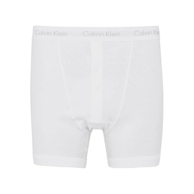 Calvin Klein White Cotton Boxer Briefs
