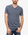 Lucky Brand Men's Burnout V-neck Short Sleeve T-shirt In Navy