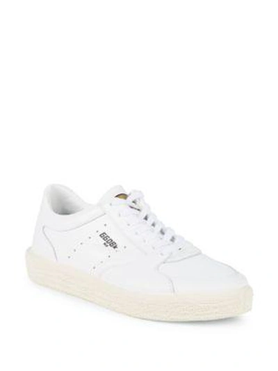 Golden Goose Leather Star Sneakers In White