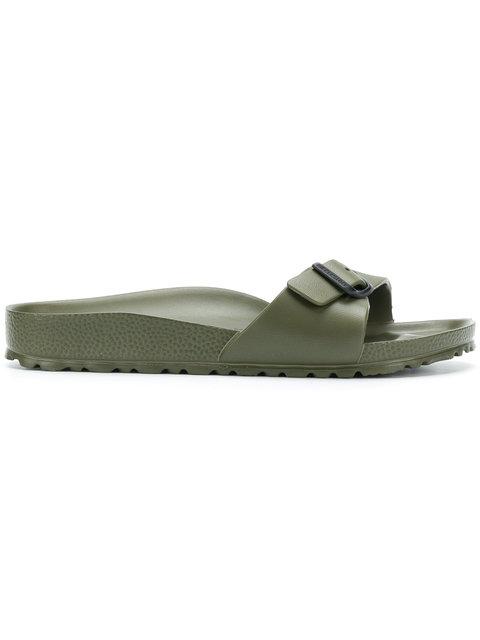 Birkenstock One-strap Slides In Green | ModeSens