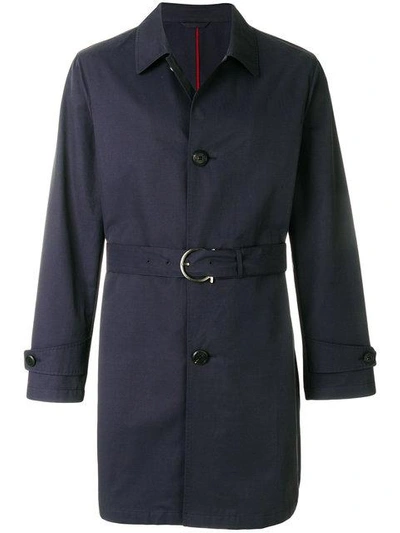 Ferragamo Salvatore  Single-breasted Coat - Blue