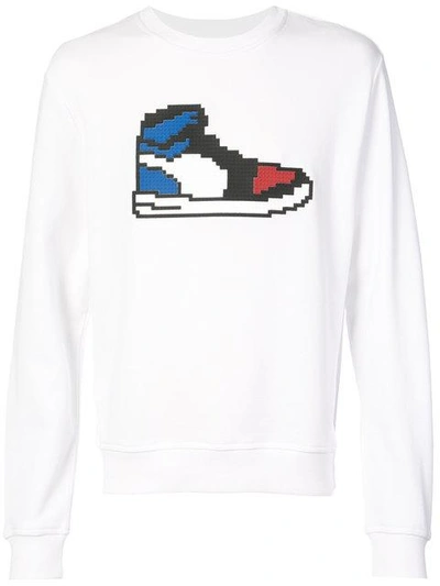 Mostly Heard Rarely Seen 8-bit Americano Sneaker Sweatshirt In White