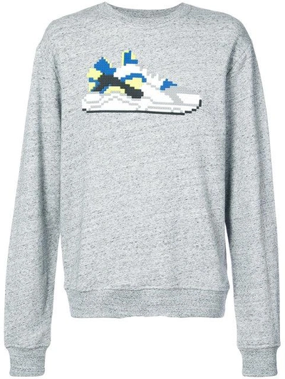 Mostly Heard Rarely Seen 8-bit Blazed Sneaker Sweatshirt In Grey