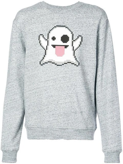 Mostly Heard Rarely Seen 8-bit Spooky Sweatshirt In Grey
