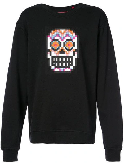 Mostly Heard Rarely Seen 8-bit Muertos Skull Sweatshirt In Black