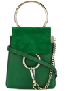 Chloé Faye Small Bracelet Bag In Green