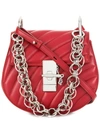 Chloé Drew Bijou Shoulder Bag In Red