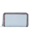 Stella Mccartney Falabella Zip Wallet In Blue