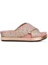 Ash Glitter Secet Sandals - Pink