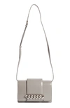 Givenchy Small Infinity Calfskin Leather Shoulder Bag - Grey In Pearl Grey