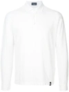 Drumohr Longsleeved Polo Shirt In White