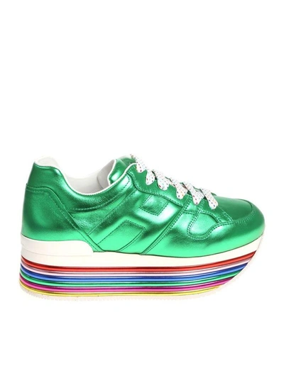 Hogan Glossy H352 Trainers In Green