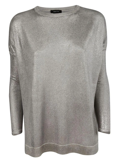 Avant Toi Glossy Metallic Sweater