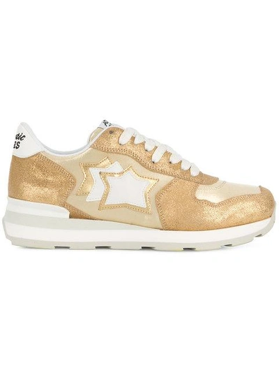 Atlantic Stars Star Patch Sneakers In White