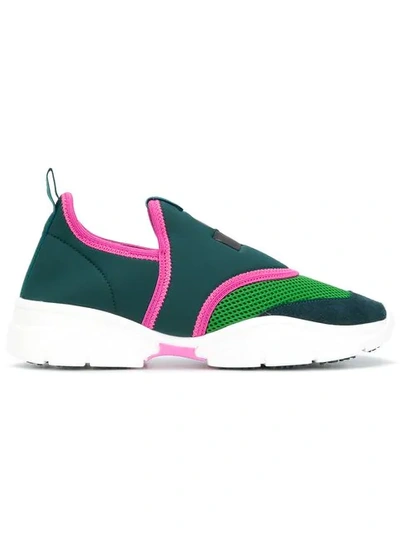 Isabel Marant Neoprene Sneakers In Green