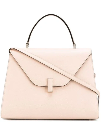 Valextra Foldover Structured Tote - Pink