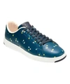 Cole Haan Grandpro Tennis Shoe In Navy Floral Leather