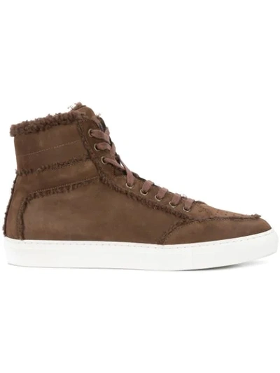 Koio Primo Coccinella Hi-top Sneakers In Brown
