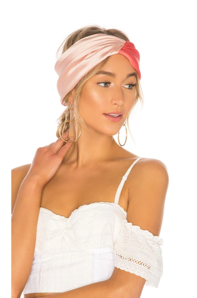 Eugenia Kim Malia Headband In Pink. In Blush & Coral