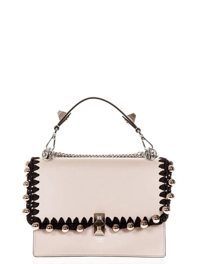 Fendi Kan I Plaster Studded Leather Hand Bag