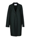 Harris Wharf London Coat In Dark Green