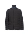 Moorer Down Jacket In Dark Brown