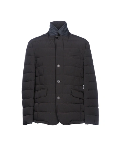 Moorer Down Jacket In Dark Brown