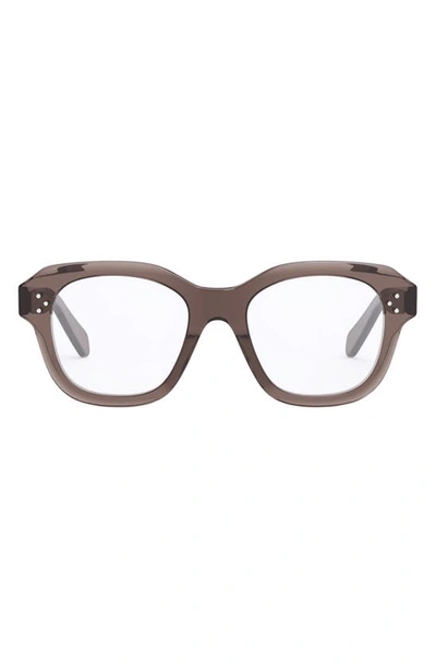 Celine Bold 3 Dots 50mm Butterfly Optical Glasses In Black