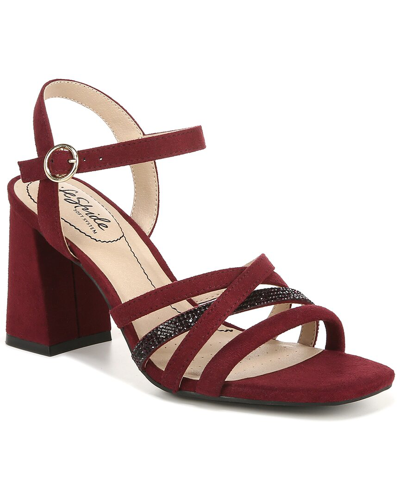 Lifestride Belle Dress Sandals In Dark Red Microfiber