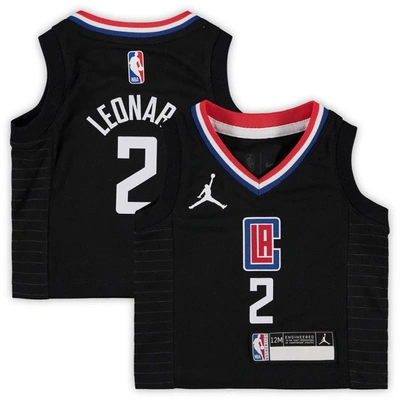 Jordan Brand Babies' Infant  Kawhi Leonard Black La Clippers 2020/21 Jersey